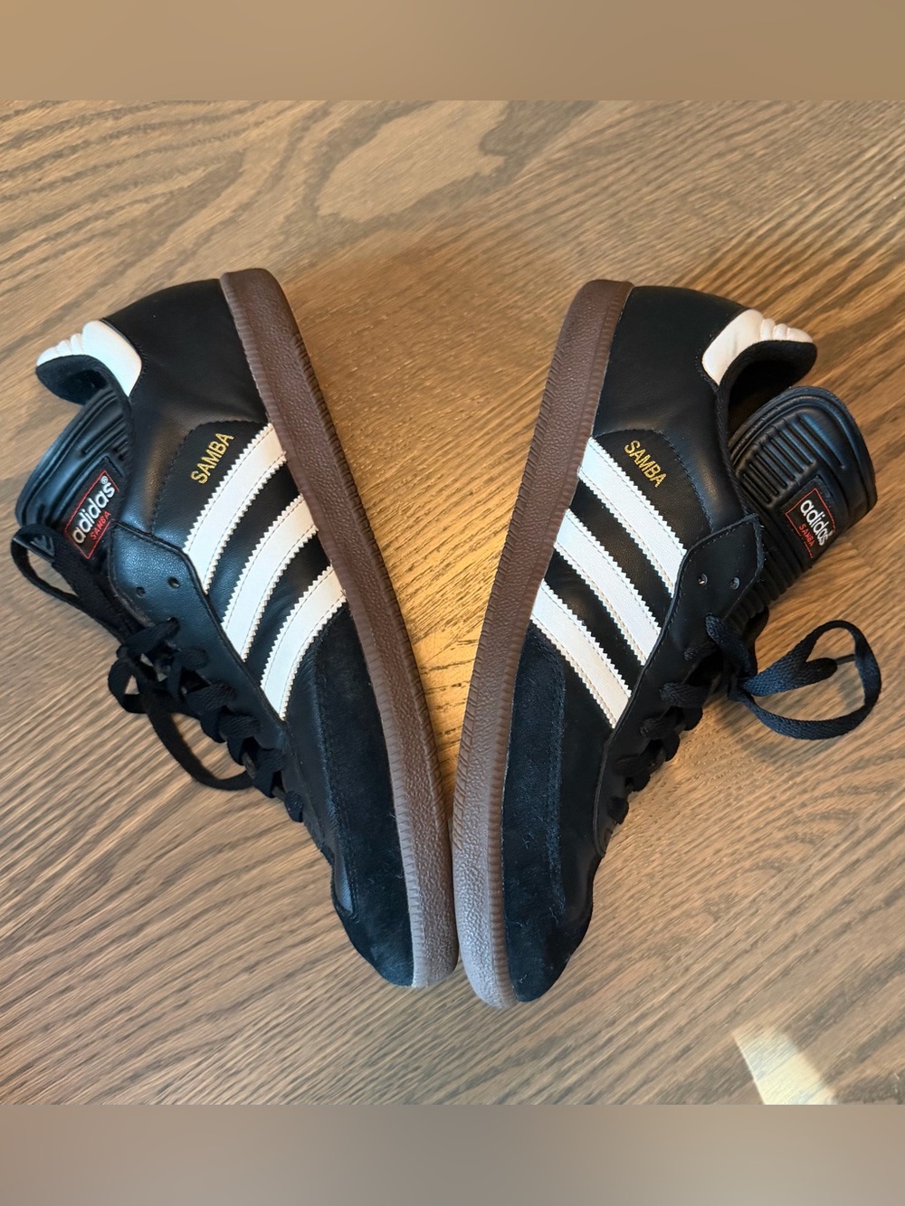 adidas Black & White Samba Low-Top Sneakers - Picture 4 of 7